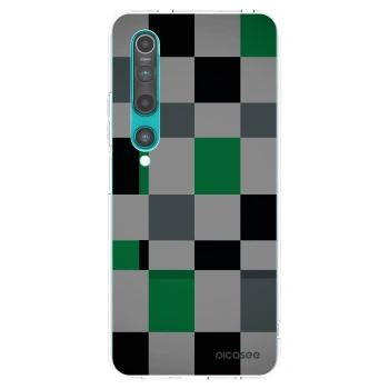 Picasee Xiaomi Mi 10 Hülle - Transparentes Silikon - Block Grid