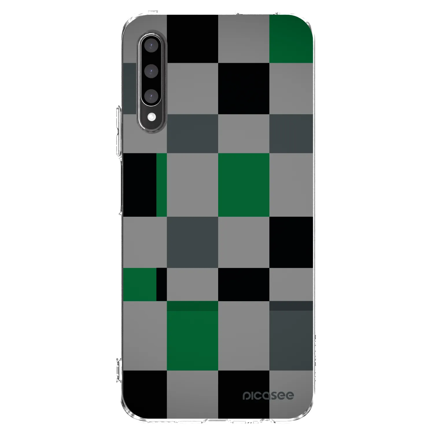 Picasee Honor 9X Pro Hülle - Transparentes Silikon - Block Grid