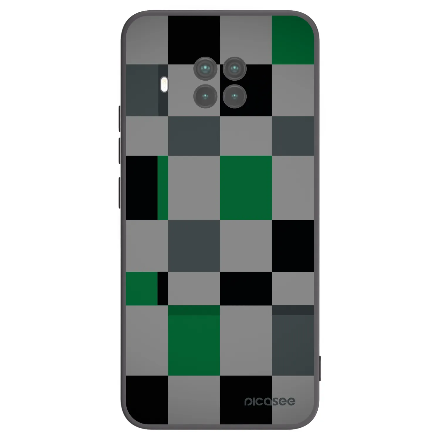 Picasee Xiaomi Mi 10T Lite Hülle - Schwarzes Silikon - Block Grid