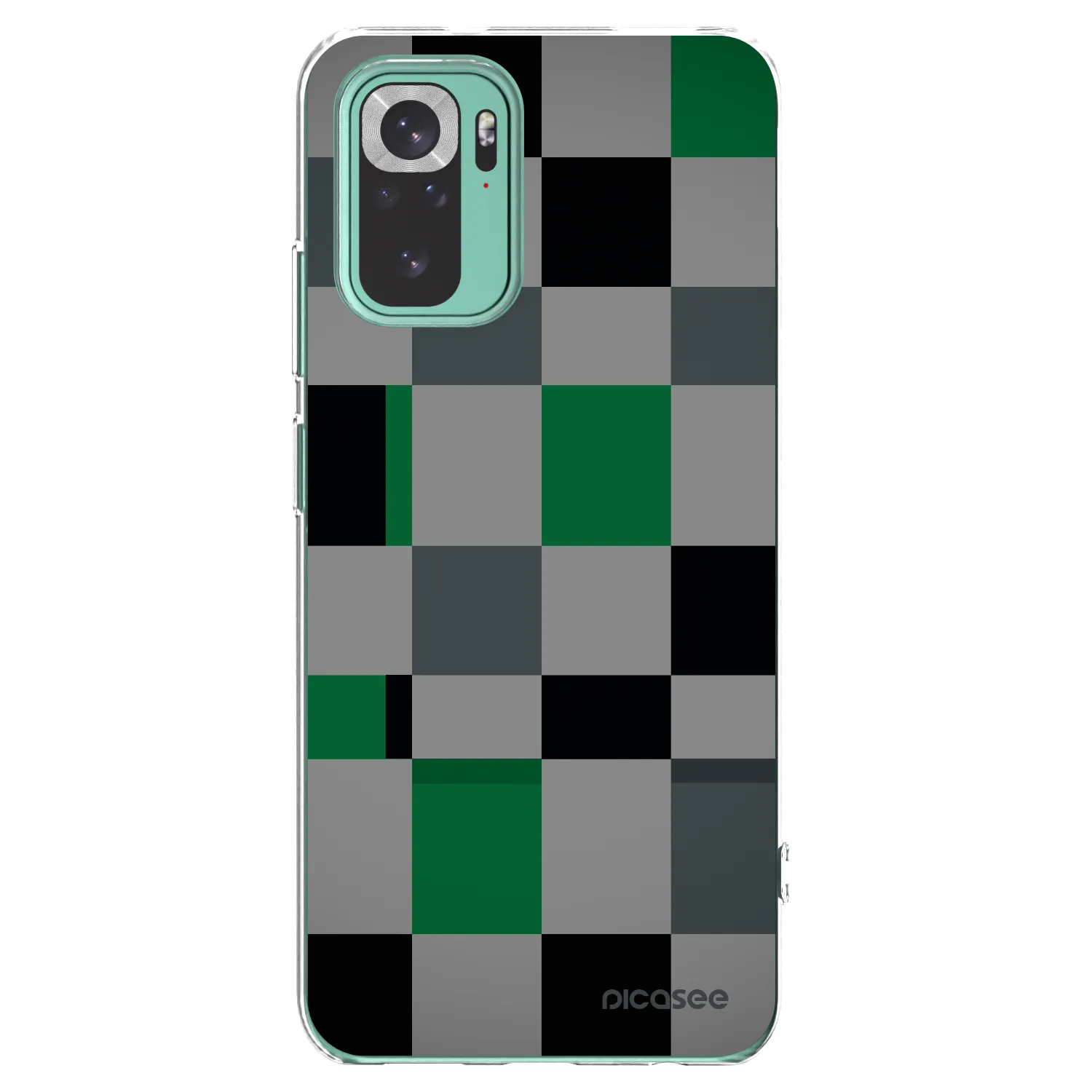 Picasee Xiaomi Redmi Note 10 Pro Hülle - Transparentes Silikon - Block Grid