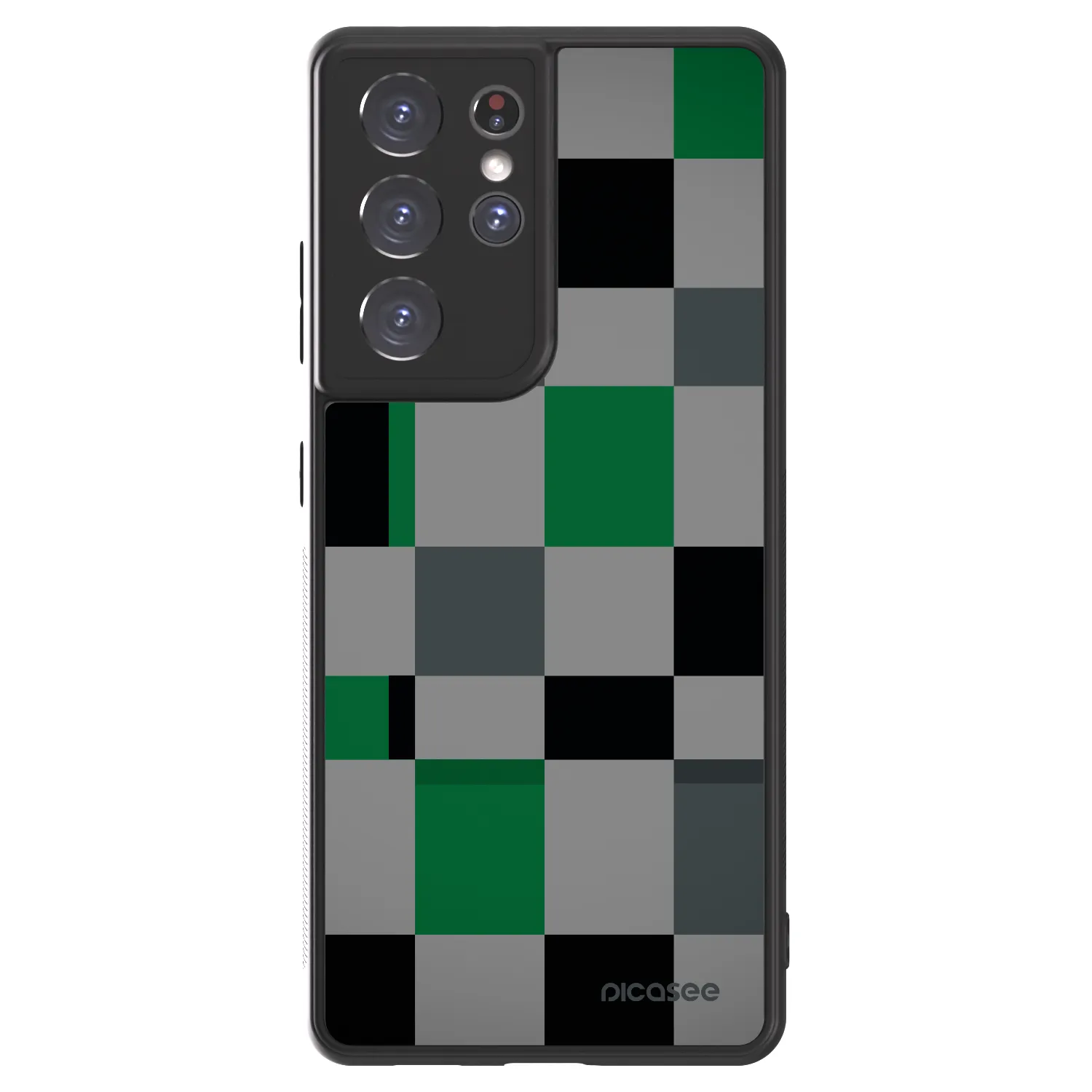Picasee ULTIMATE CASE für Samsung Galaxy S21 Ultra 5G G998B - Block Grid