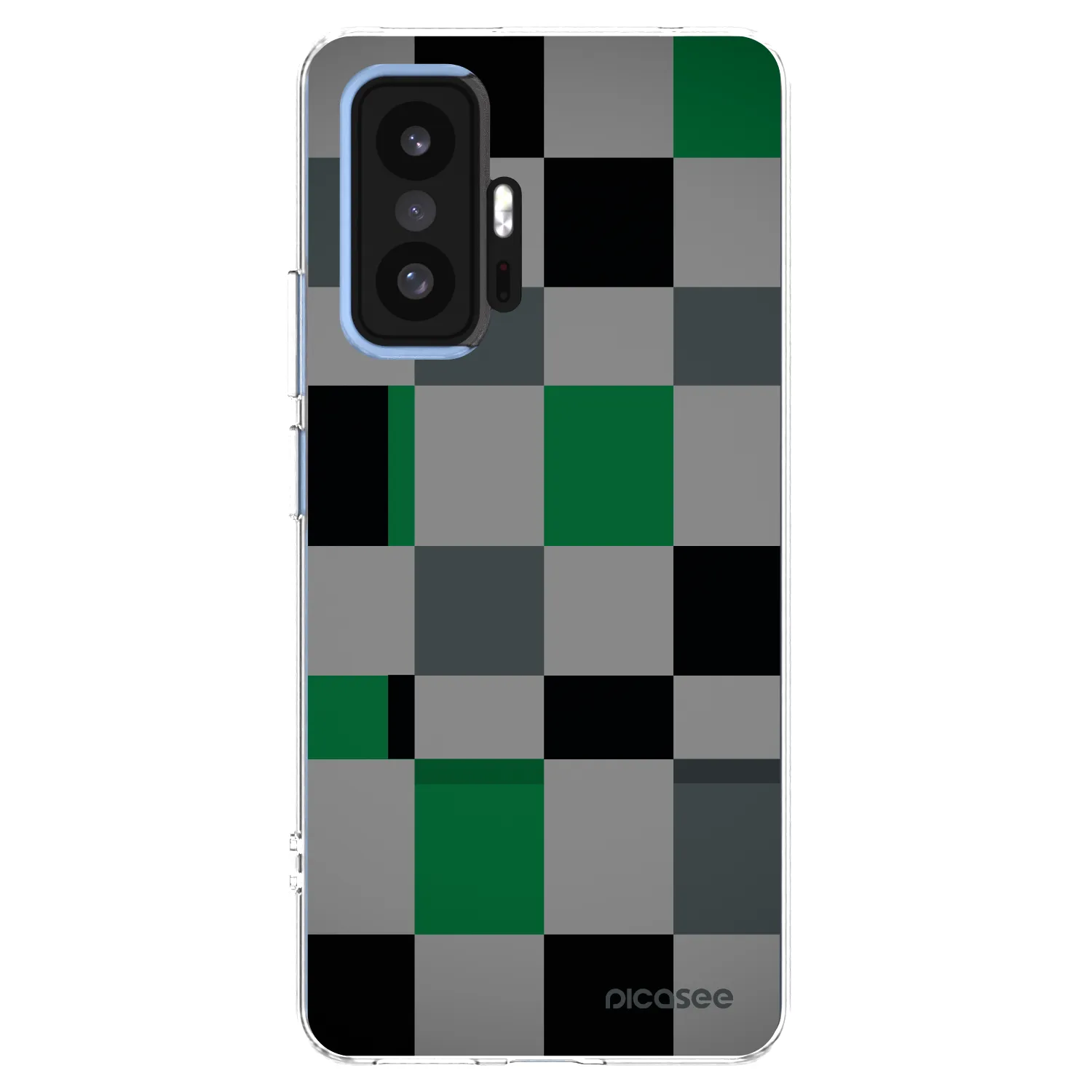 Picasee Xiaomi 11T Hülle - Transparentes Silikon - Block Grid