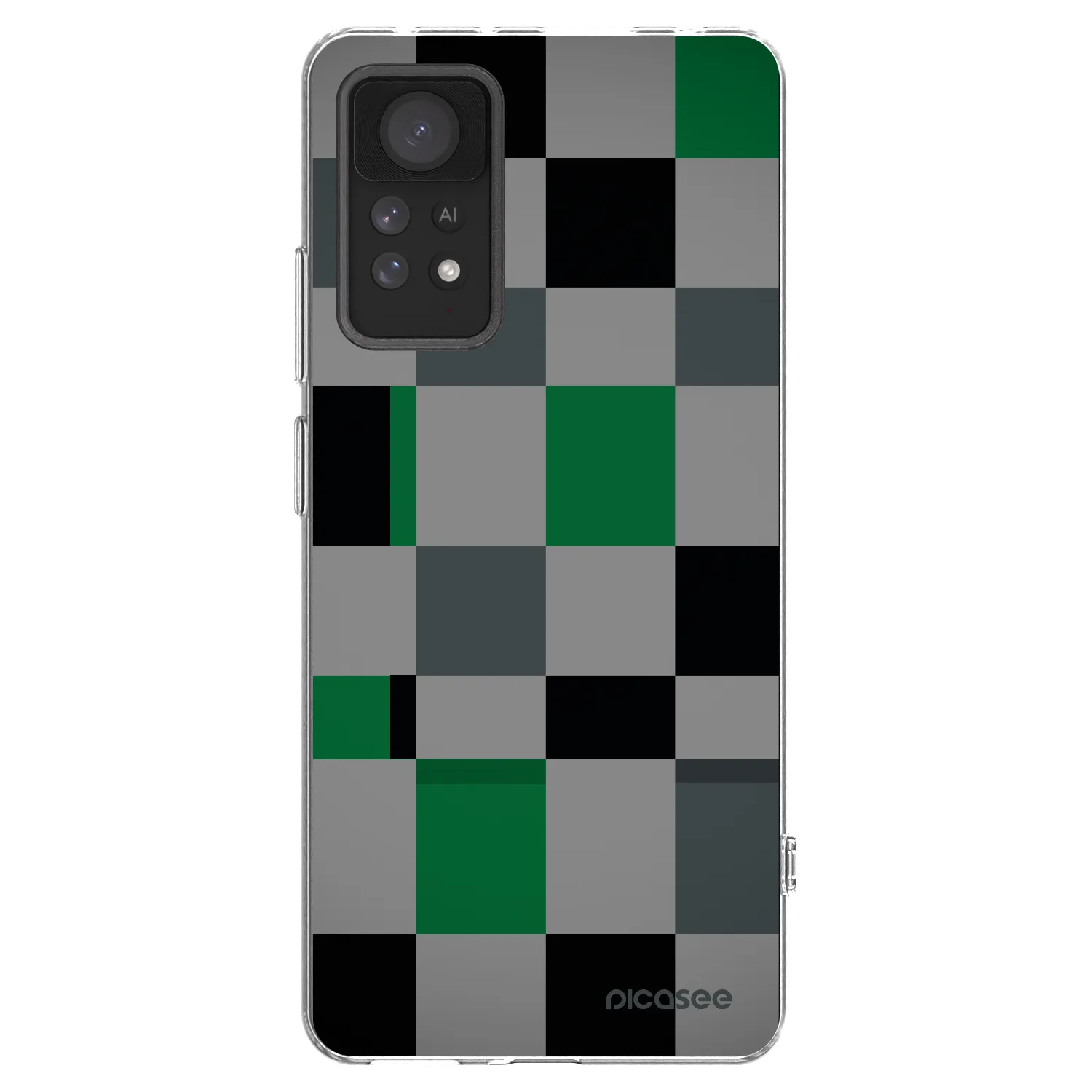 Picasee Xiaomi Redmi Note 11 Pro 5G Hülle - Transparentes Silikon - Block Grid