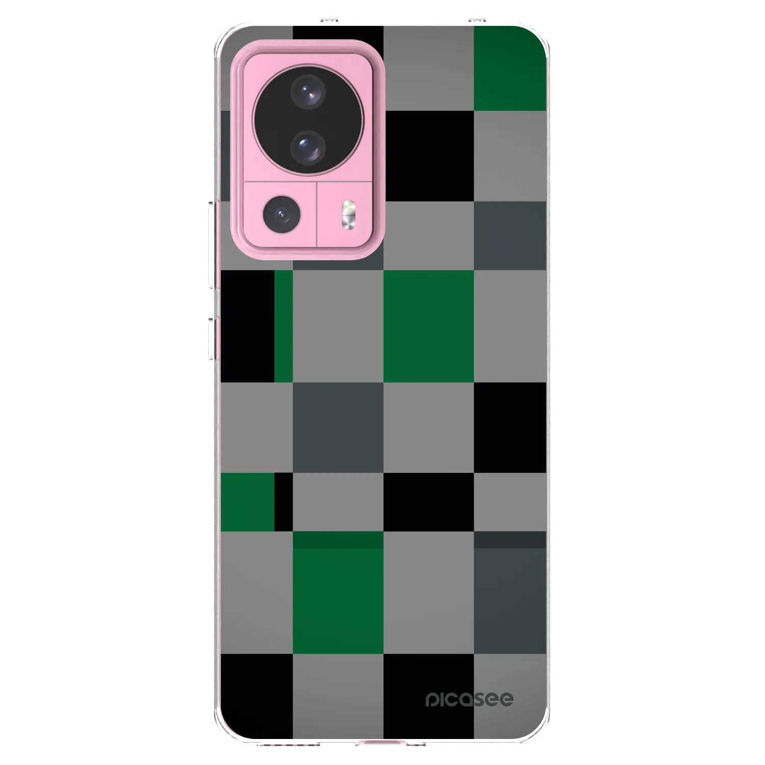 Picasee Xiaomi 13 Lite Hülle - Transparentes Silikon - Block Grid