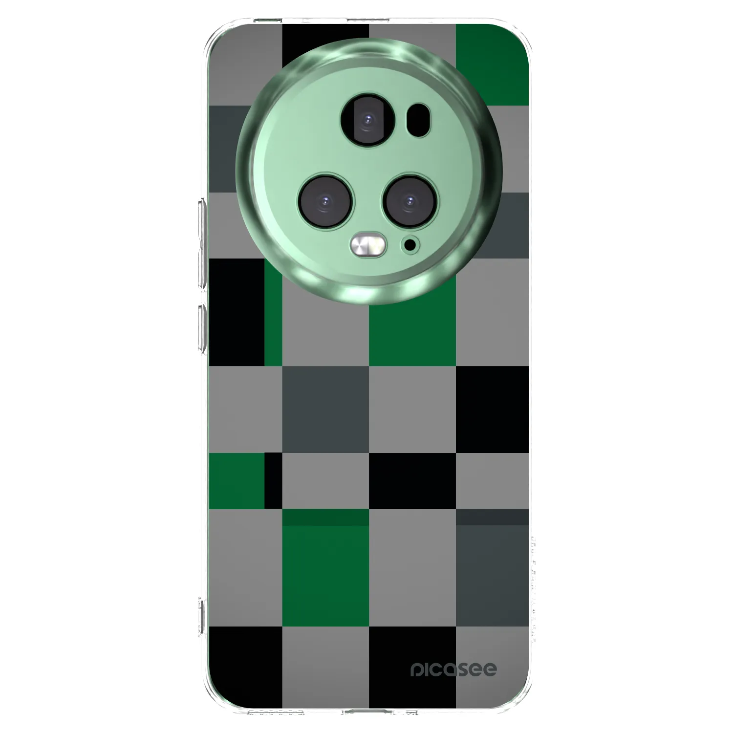 Picasee Honor Magic5 Pro Hülle - Transparentes Silikon - Block Grid