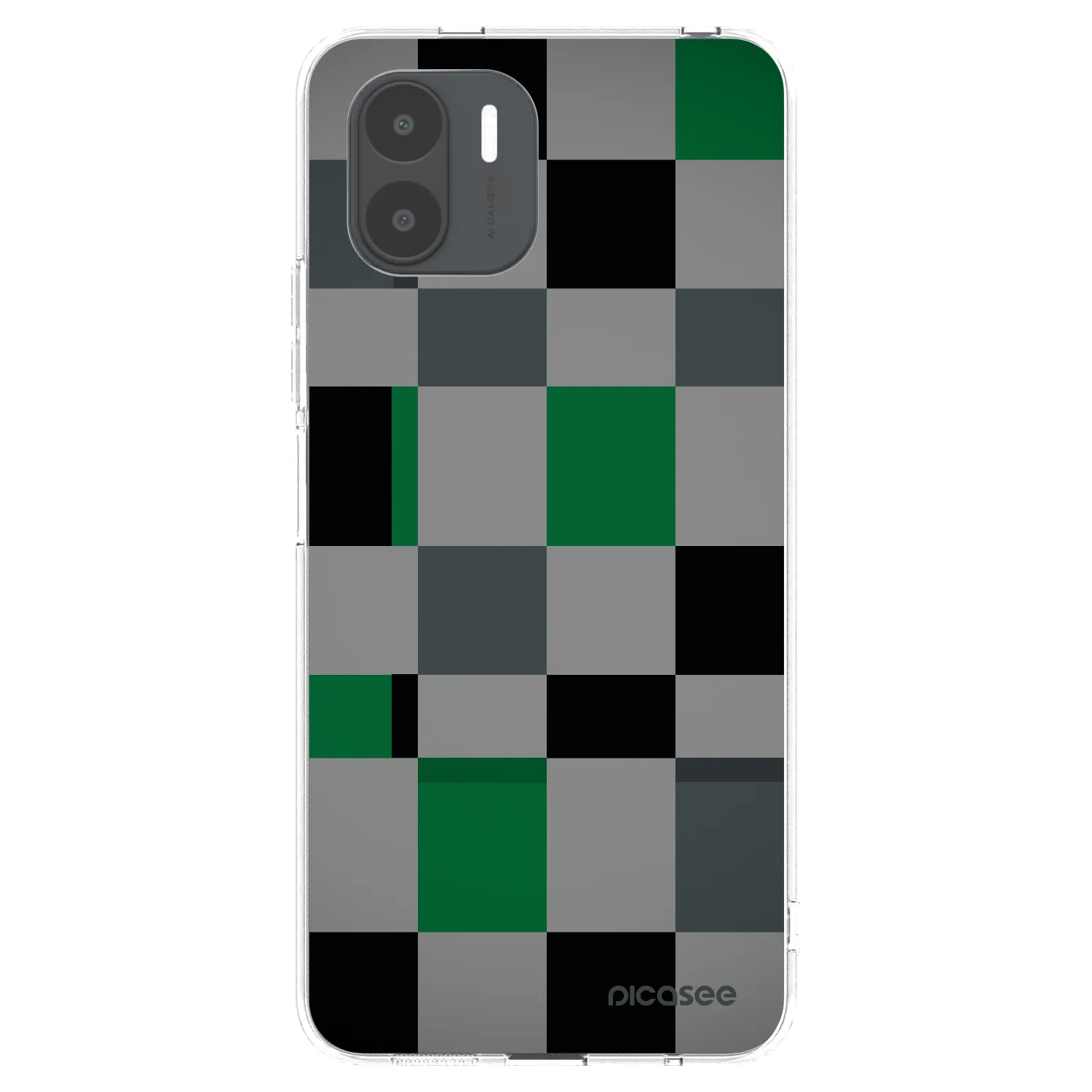 Picasee Xiaomi Redmi A2 Hülle - Transparentes Silikon - Block Grid