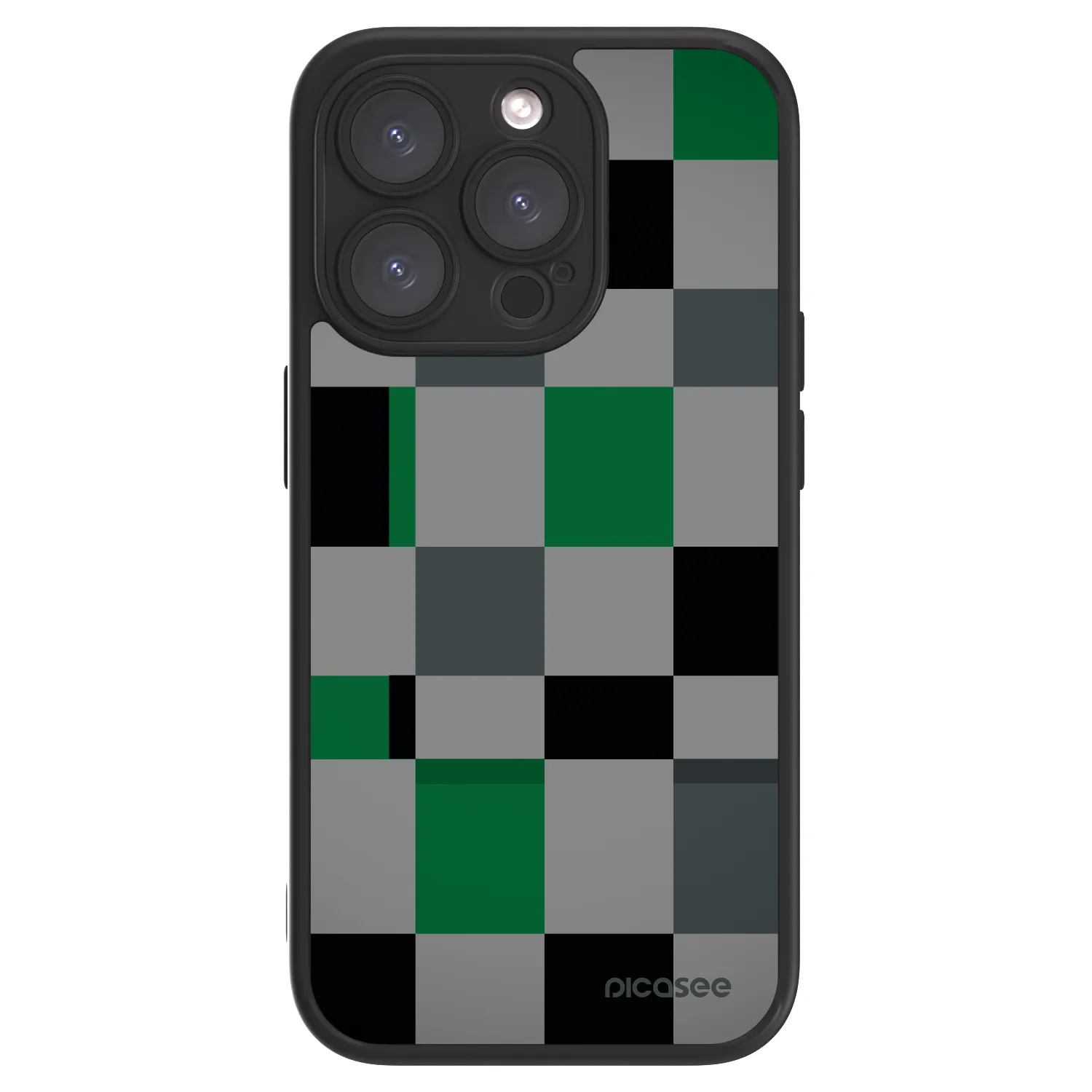 Picasee ULTIMATE CASE MagSafe für Apple iPhone 15 Pro - Block Grid