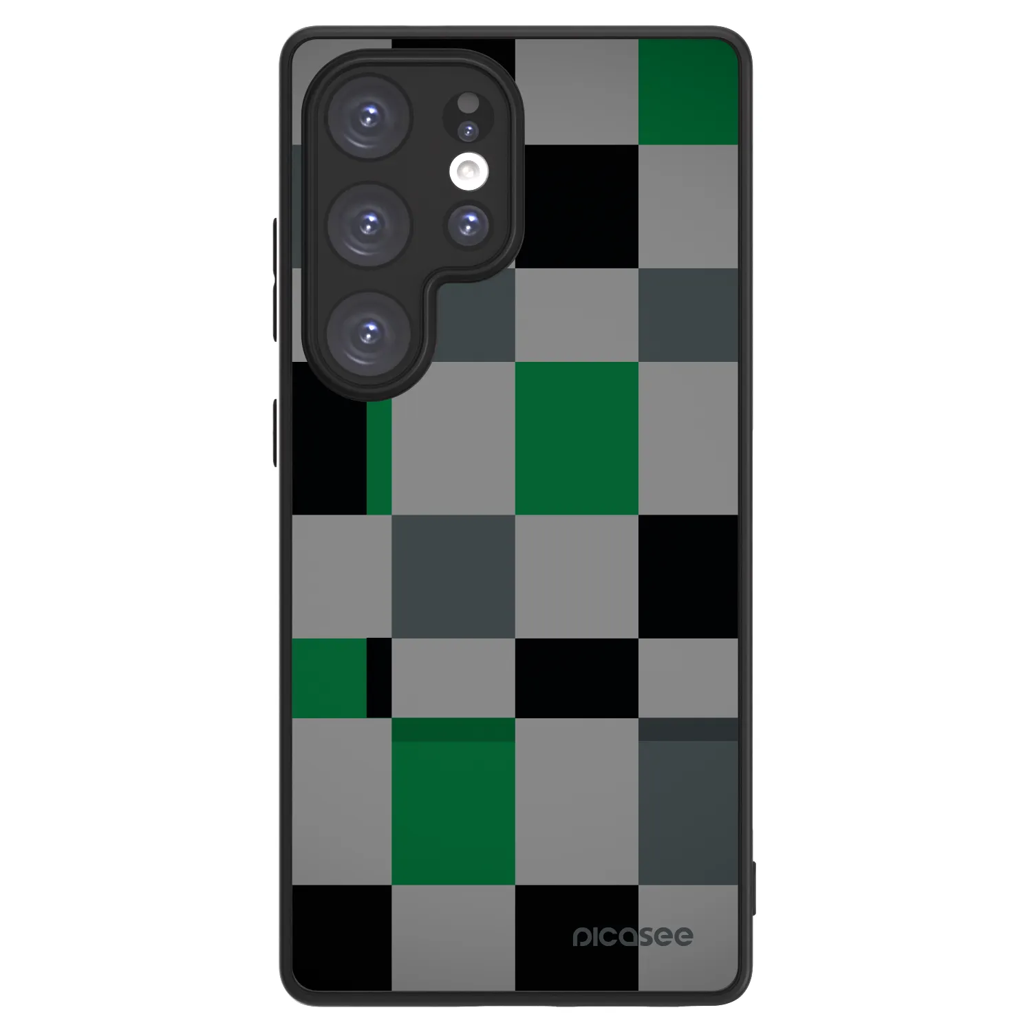 Picasee ULTIMATE CASE PowerShare für Samsung Galaxy S25 Ultra 5G - Block Grid