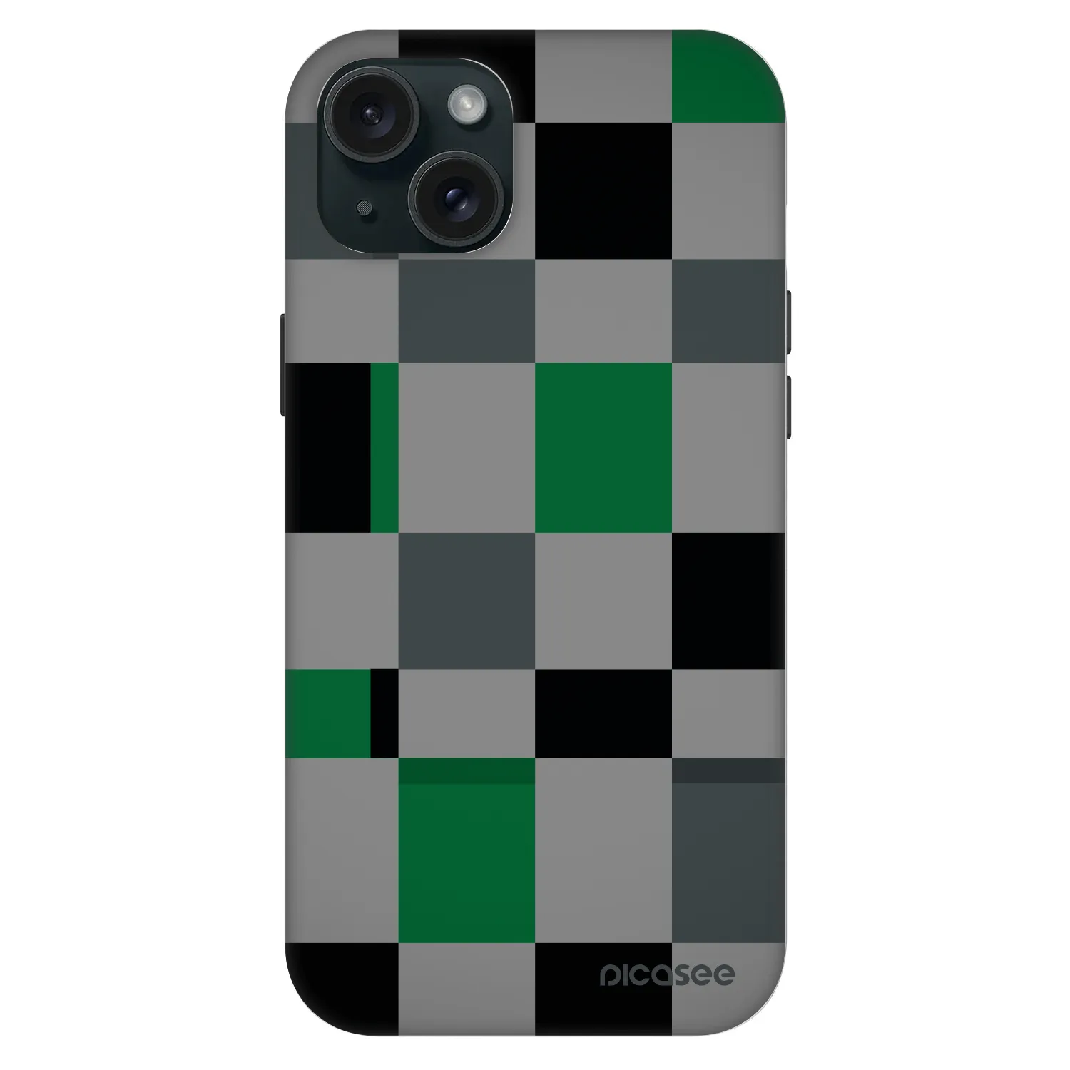 Picasee Fashion Case MagSafe für Apple iPhone 15 Plus - Block Grid