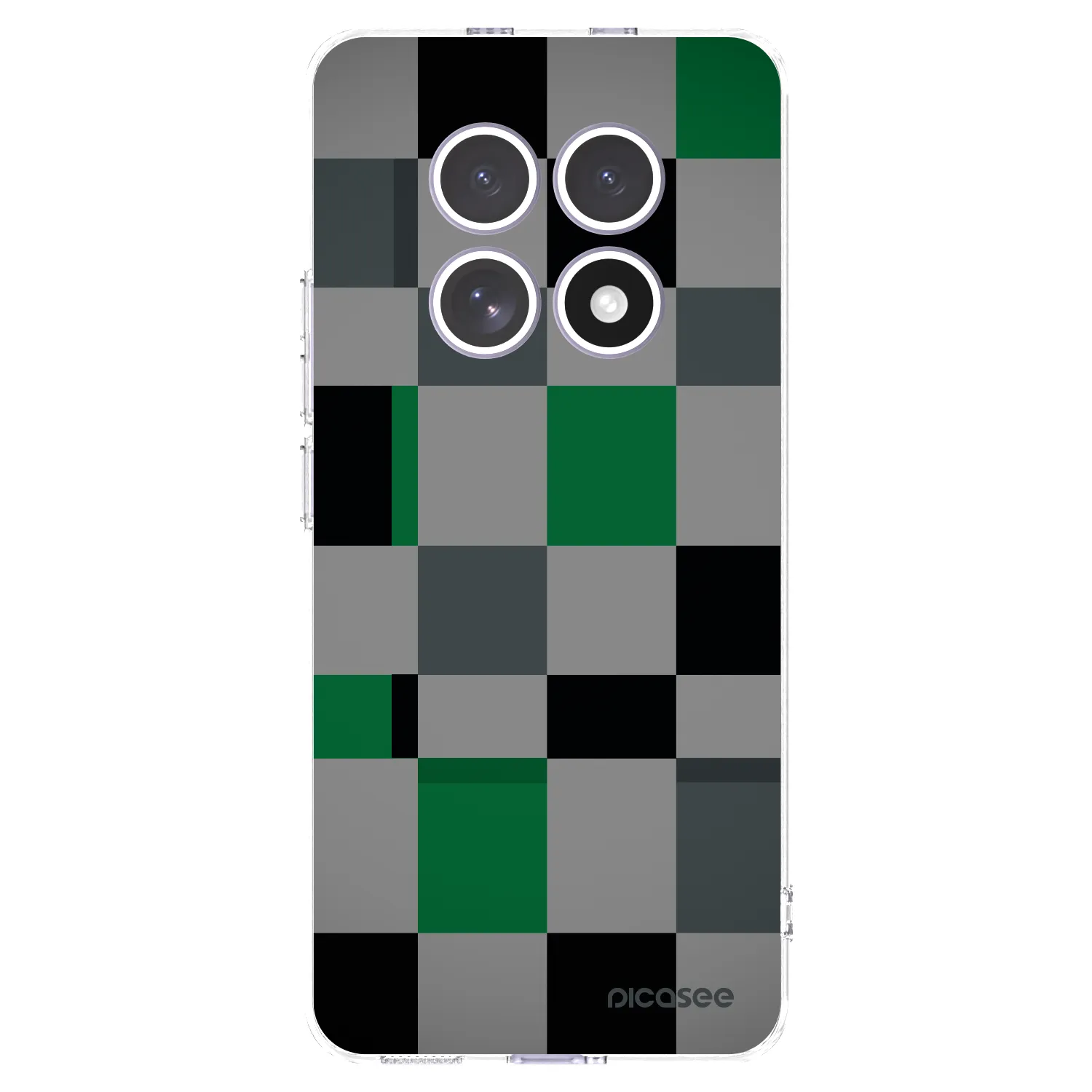 Picasee Xiaomi Redmi Note 15 Hülle - Transparentes Silikon - Block Grid