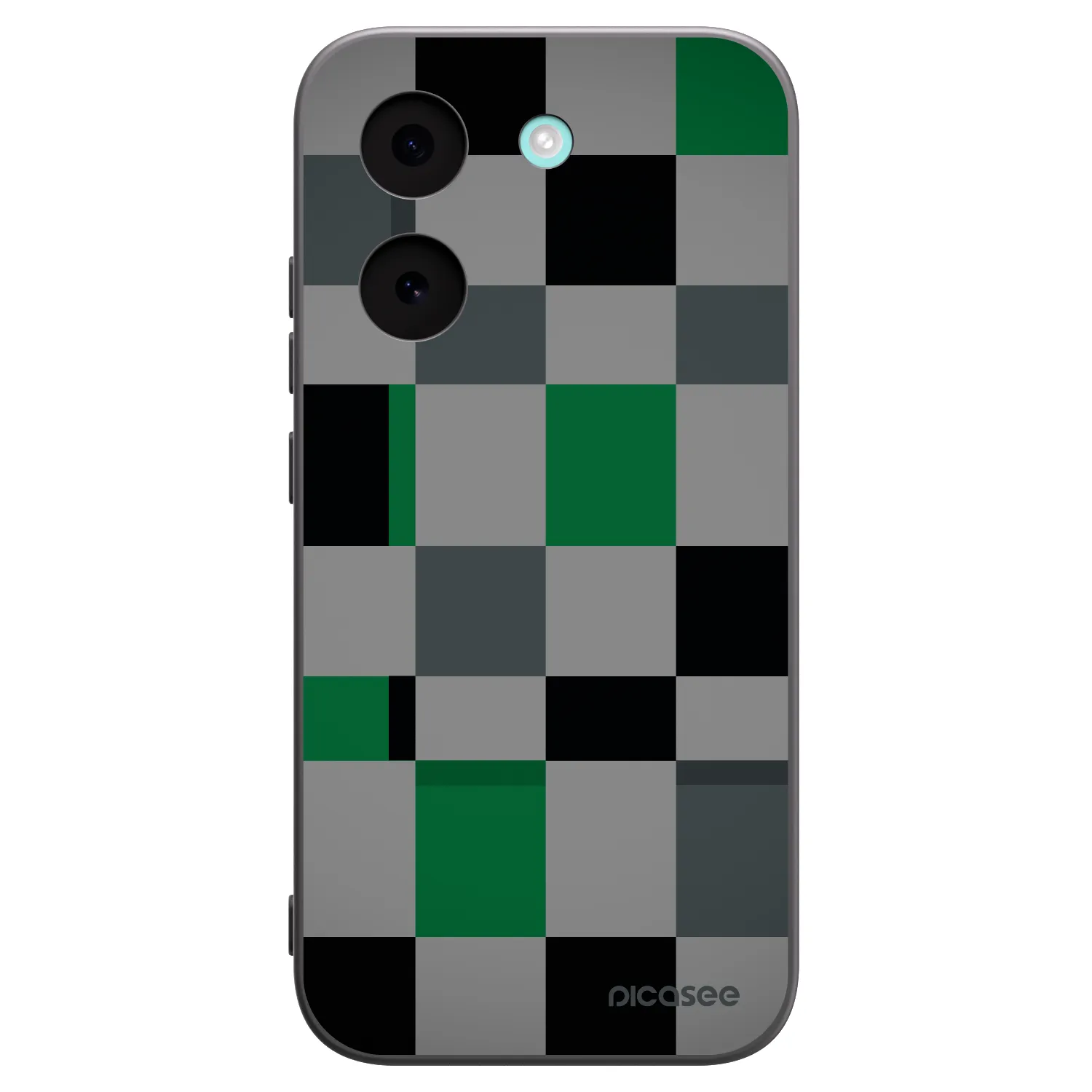 Picasee Xiaomi Poco X8 Pro Hülle - Schwarzes Silikon - Block Grid