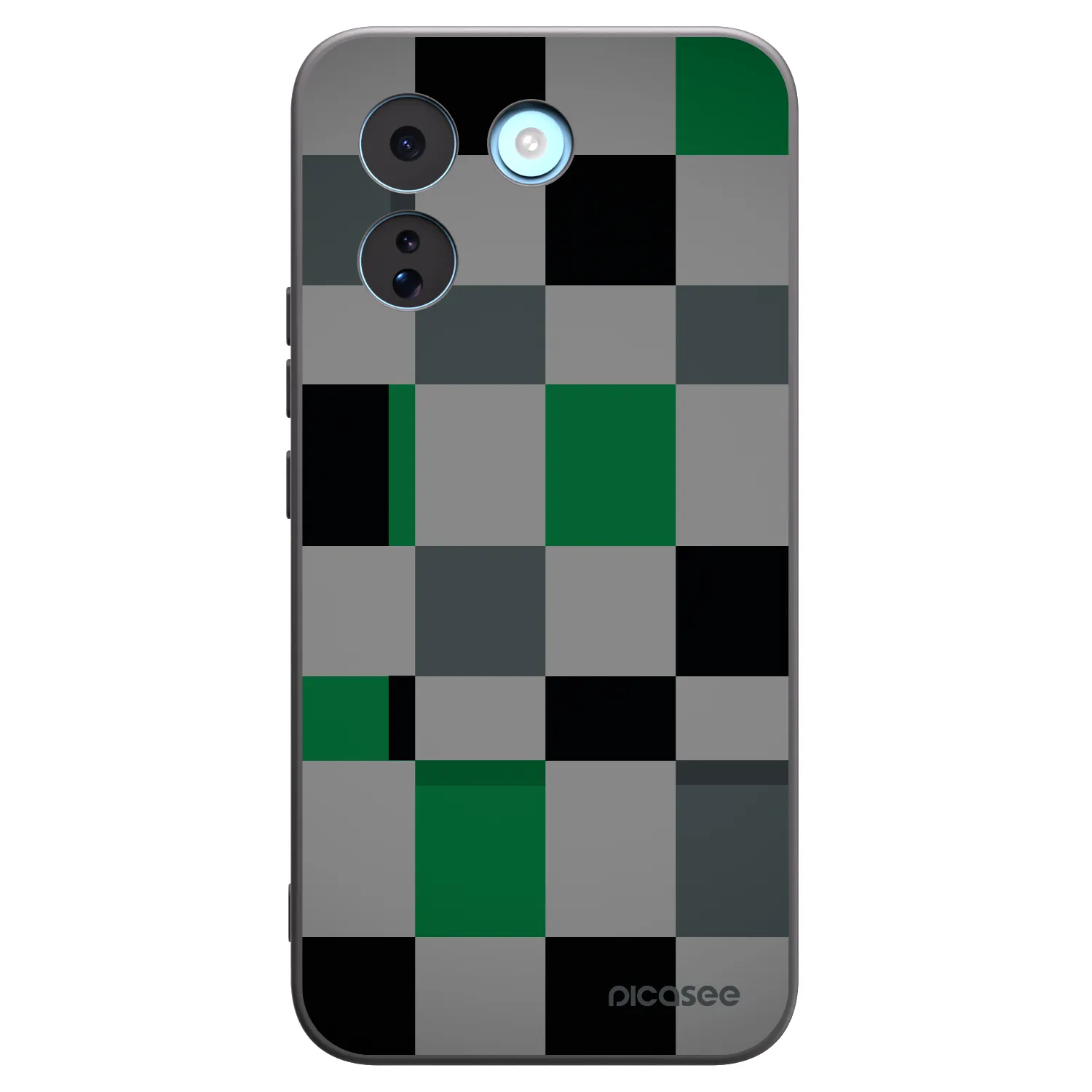 Picasee Xiaomi Redmi Note 17 Pro MAX 5G Hülle - Schwarzes Silikon - Block Grid