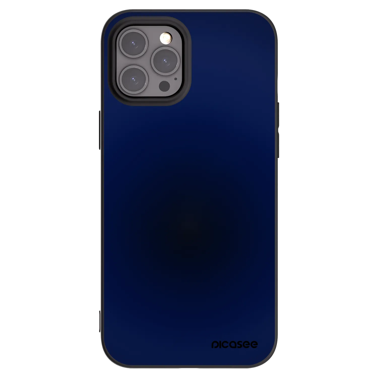 Picasee Apple iPhone 12 Pro Max Hülle - Schwarzes Silikon - Deep Ocean