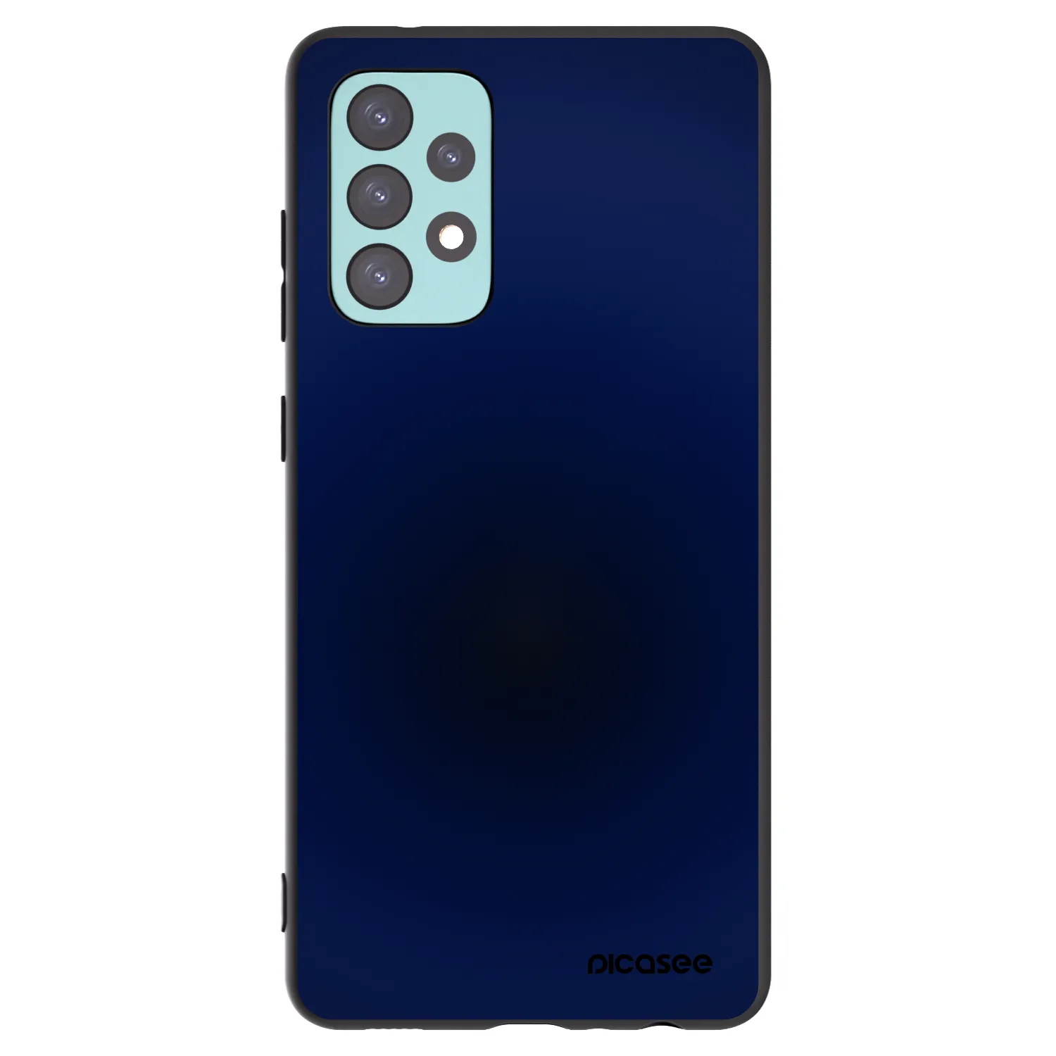 Picasee Samsung Galaxy A72 A725F Hülle - Schwarzes Silikon - Deep Ocean