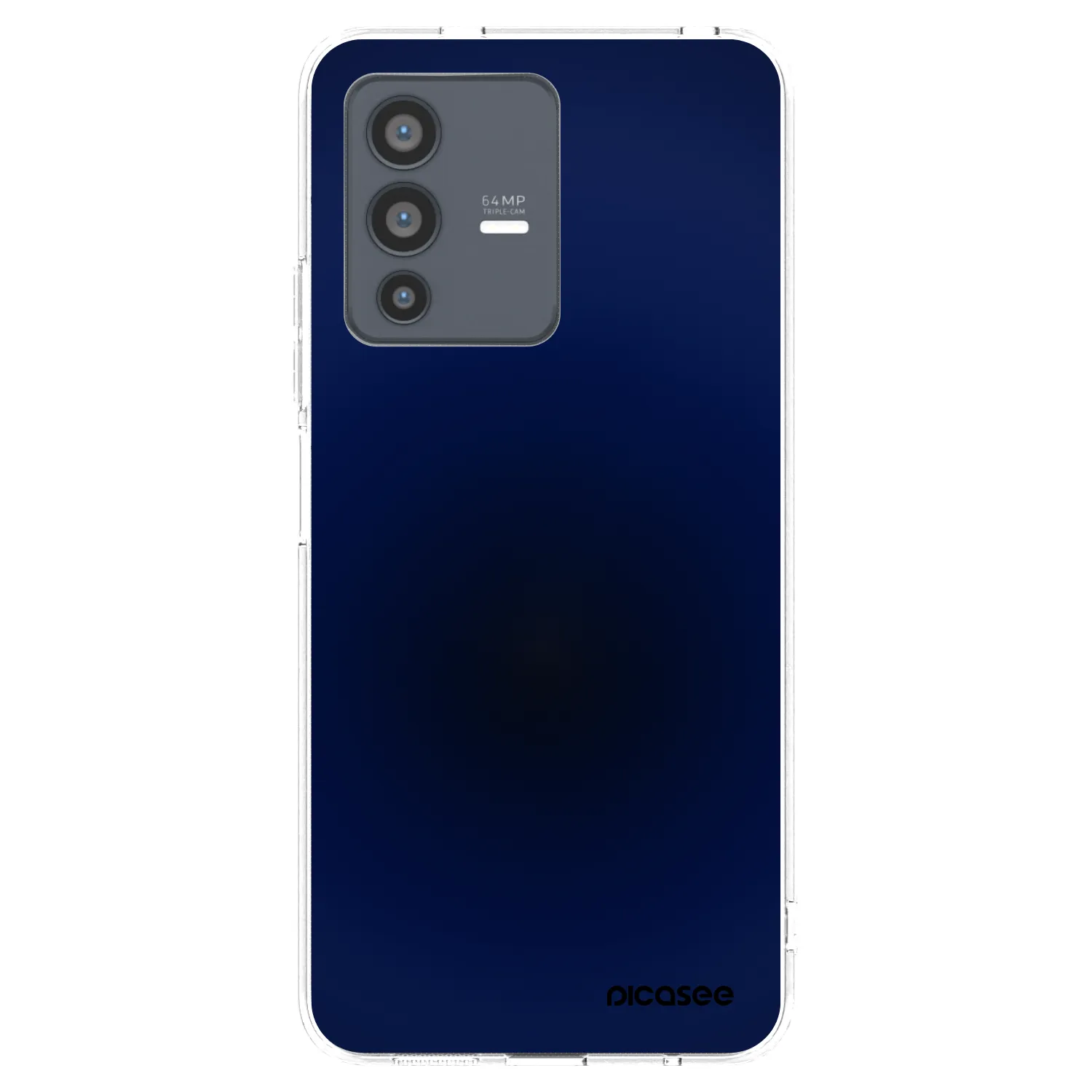 Picasee Vivo V23 5G Hülle - Transparentes Silikon - Deep Ocean