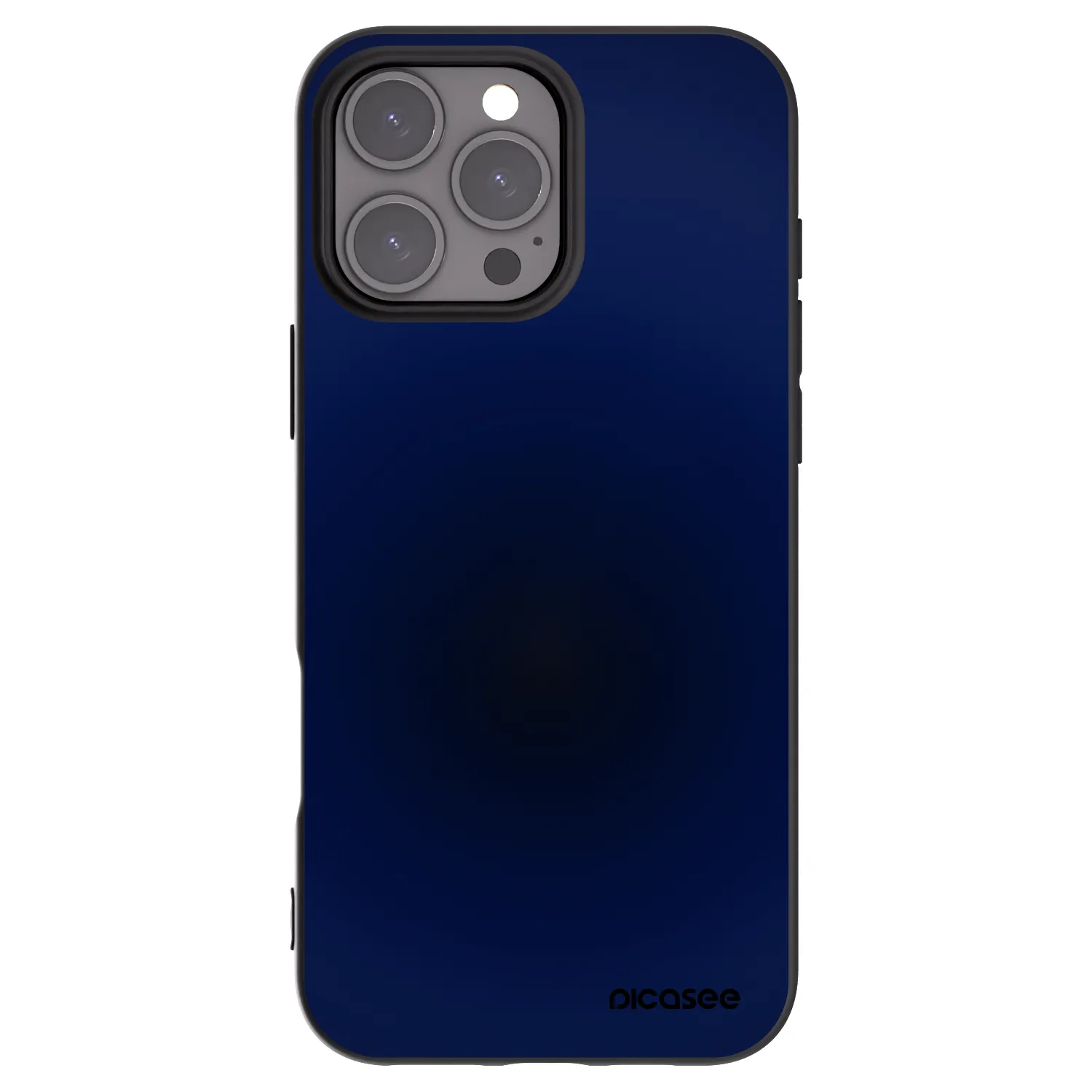 Picasee Apple iPhone 16 Pro Max Hülle - Schwarzes Silikon - Deep Ocean