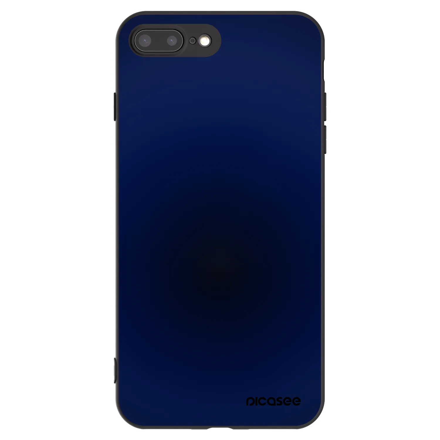 Picasee Apple iPhone 8 Plus Hülle - Schwarzes Silikon - Deep Ocean