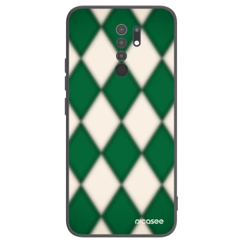 Picasee Xiaomi Redmi 9 Hülle - Schwarzes Silikon - Emerald Diamond