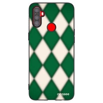 Picasee Realme 5 Hülle - Schwarzes Silikon - Emerald Diamond