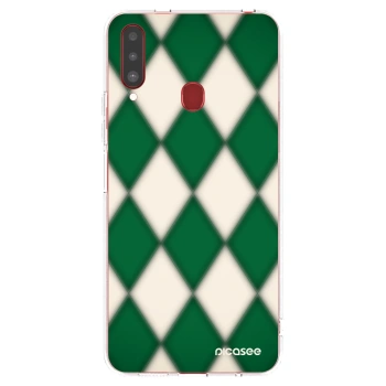 Picasee Samsung Galaxy A20s Hülle - Transparentes Silikon - Emerald Diamond