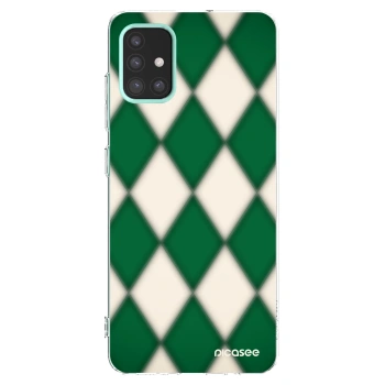 Picasee Samsung Galaxy M31s Hülle - Transparentes Silikon - Emerald Diamond