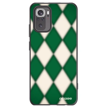 Picasee Xiaomi Redmi Note 10 Hülle - Schwarzes Silikon - Emerald Diamond