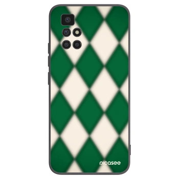 Picasee Xiaomi Redmi 10 Hülle - Schwarzes Silikon - Emerald Diamond