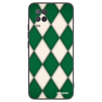 Picasee Realme 8 5G Hülle - Schwarzes Silikon - Emerald Diamond