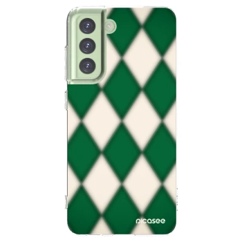 Picasee Samsung Galaxy S21 FE 5G Hülle - Transparentes Silikon - Emerald Diamond
