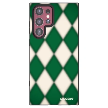 Picasee Samsung Galaxy S22 Ultra 5G Hülle - Schwarzes Silikon - Emerald Diamond