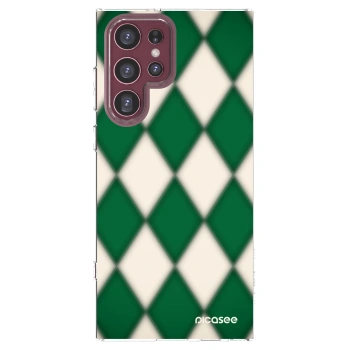 Picasee Samsung Galaxy S22 Ultra 5G Hülle - Transparentes Silikon - Emerald Diamond