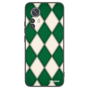Picasee Xiaomi 12 Pro Hülle - Schwarzes Silikon - Emerald Diamond
