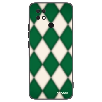 Picasee Xiaomi Redmi 10C Hülle - Schwarzes Silikon - Emerald Diamond