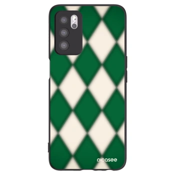 Picasee OPPO A16 Hülle - Schwarzes Silikon - Emerald Diamond