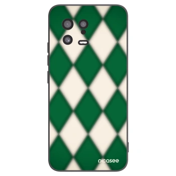 Picasee Xiaomi 13 Hülle - Schwarzes Silikon - Emerald Diamond