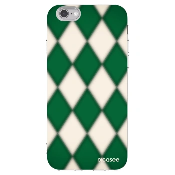 Picasee Apple iPhone 6/6S Hülle - Transparentes Silikon - Emerald Diamond