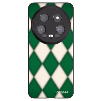 Picasee Xiaomi 14 Ultra Hülle - Schwarzes Silikon - Emerald Diamond