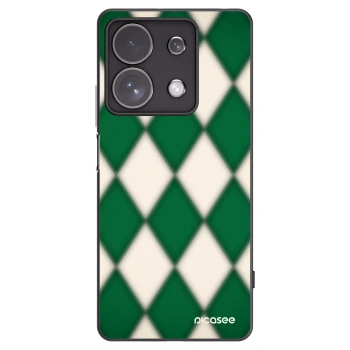 Picasee Xiaomi Redmi Note 13 Pro 4G Hülle - Schwarzes Silikon - Emerald Diamond