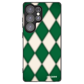 Picasee Samsung Galaxy S25 Ultra 5G Hülle - Schwarzes Silikon - Emerald Diamond