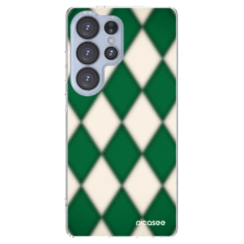 Picasee Samsung Galaxy S25 Ultra 5G Hülle - Transparentes Silikon - Emerald Diamond