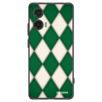 Picasee Motorola Moto G35 5G Hülle - Schwarzes Silikon - Emerald Diamond