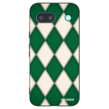 Picasee Google Pixel 8a Hülle - Schwarzes Silikon - Emerald Diamond