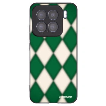 Picasee Xiaomi 15 Hülle - Schwarzes Silikon - Emerald Diamond