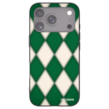 Picasee Apple iPhone 17 Pro Hülle - Schwarzes Silikon - Emerald Diamond