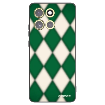 Picasee Motorola Moto G86 5G Hülle - Schwarzes Silikon - Emerald Diamond