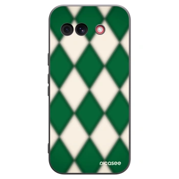 Picasee Google Pixel 10a Hülle - Schwarzes Silikon - Emerald Diamond