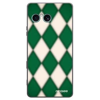 Picasee Sony Xperia 10 VII Hülle - Schwarzes Silikon - Emerald Diamond
