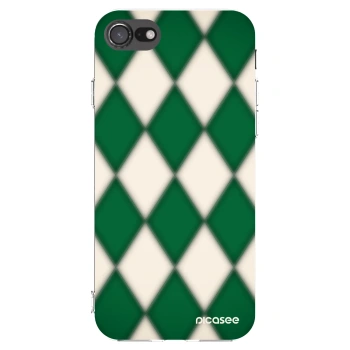 Picasee Apple iPhone 8 Hülle - Transparentes Silikon - Emerald Diamond