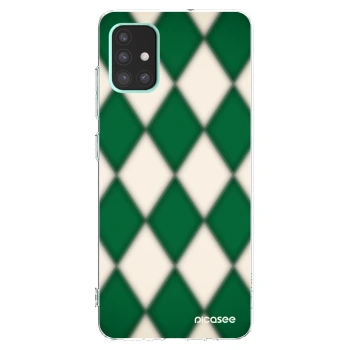 Picasee Samsung Galaxy A51 A515F Hülle - Transparentes Silikon - Emerald Diamond