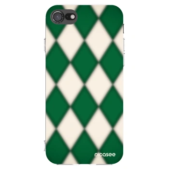 Picasee Apple iPhone SE 2020 Hülle - Transparentes Silikon - Emerald Diamond